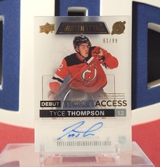 Tyce Thompson 2020-21 - Gold Debut Ticket Access Credentials Rookie /99